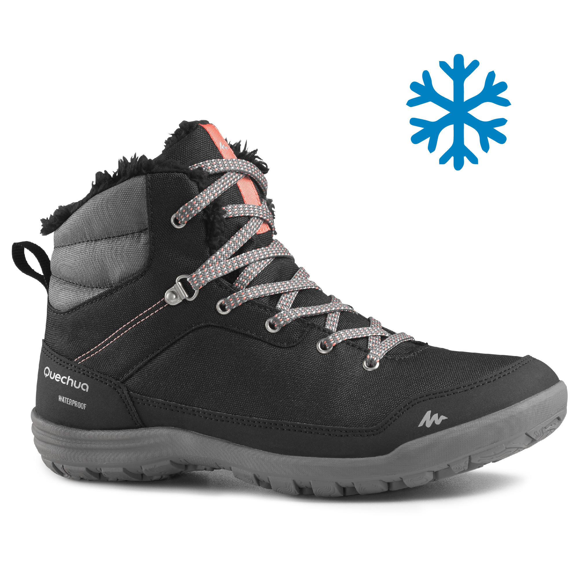 Quechua Women's SH100 MID Warm and Waterproof Hiking Boots - Image 8