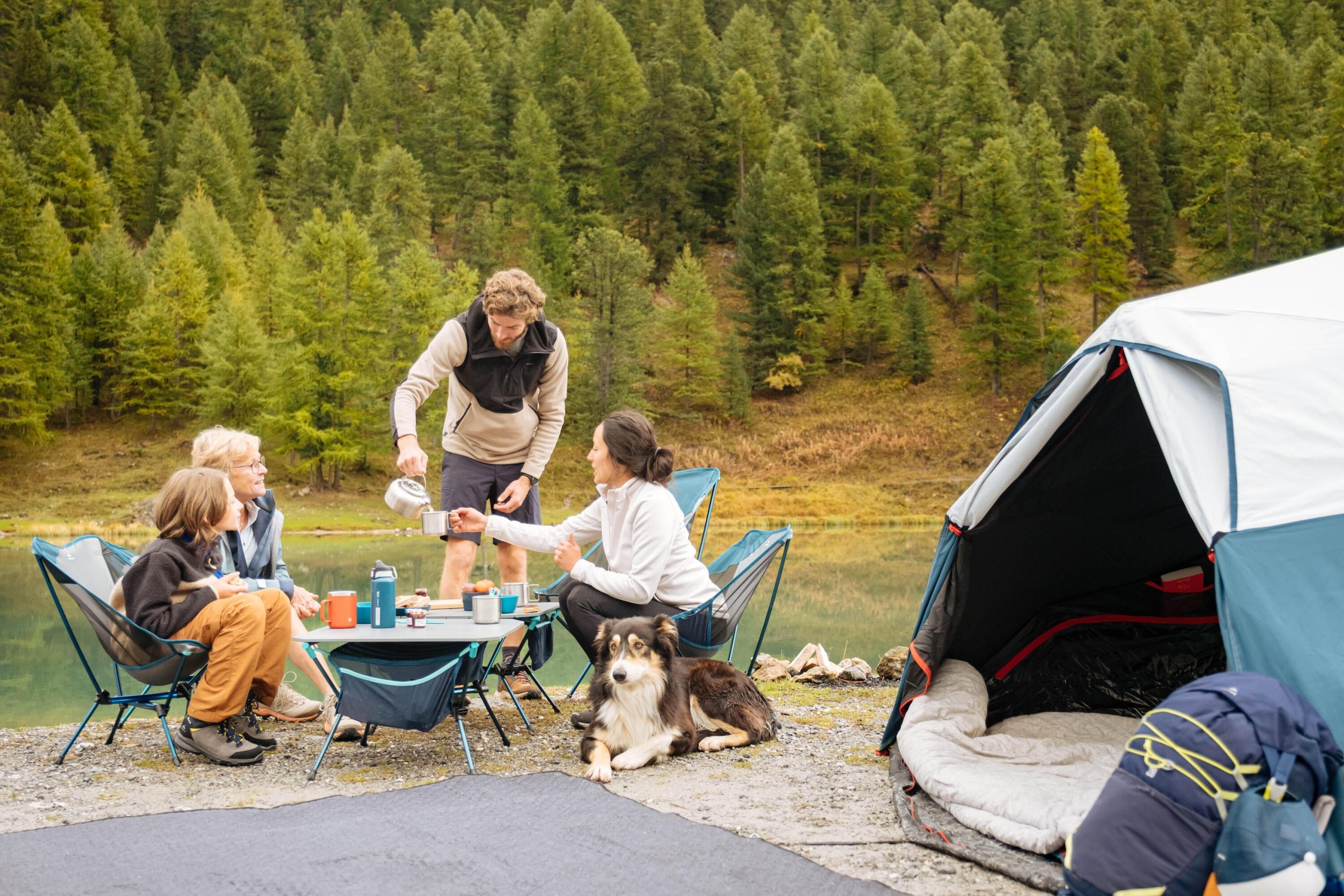 Quechua 2 Second Easy Fresh & Black Waterproof Pop Up Camping Tent 3 Person - Image 26