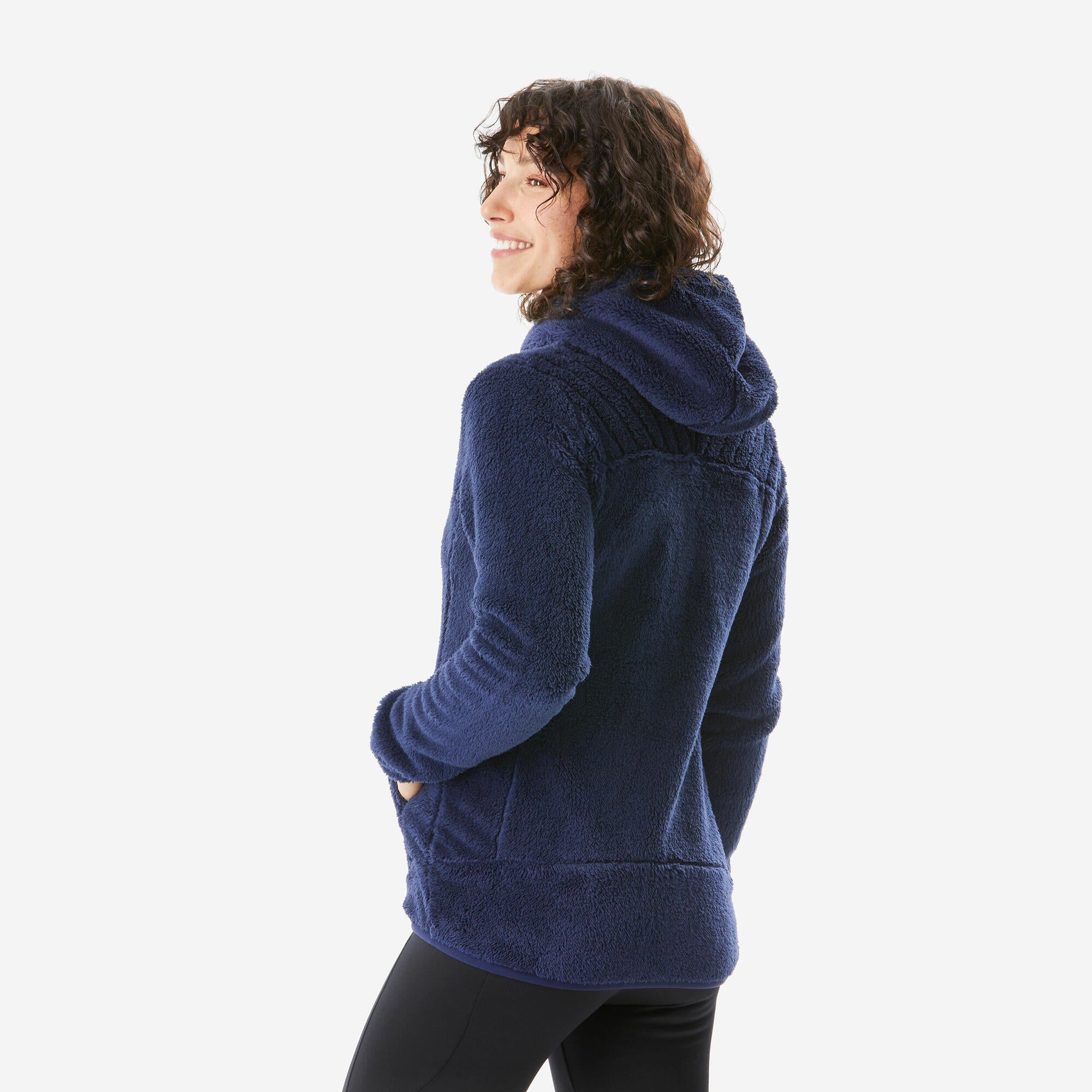 Quechua Women's NH100 U-Warm Hooded Fleece - Image 4