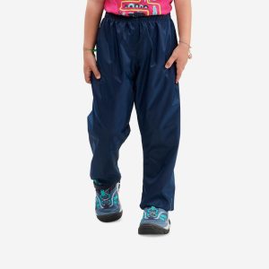 Quechua Kids' MH100 Waterproof Hiking Overpants – Ages 2–6