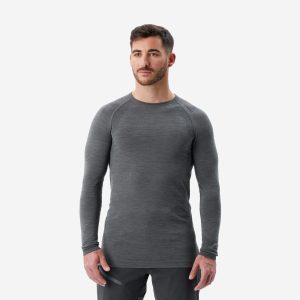 Simond Men's Alpinism Seamless Wool Long-Sleeve Shirt