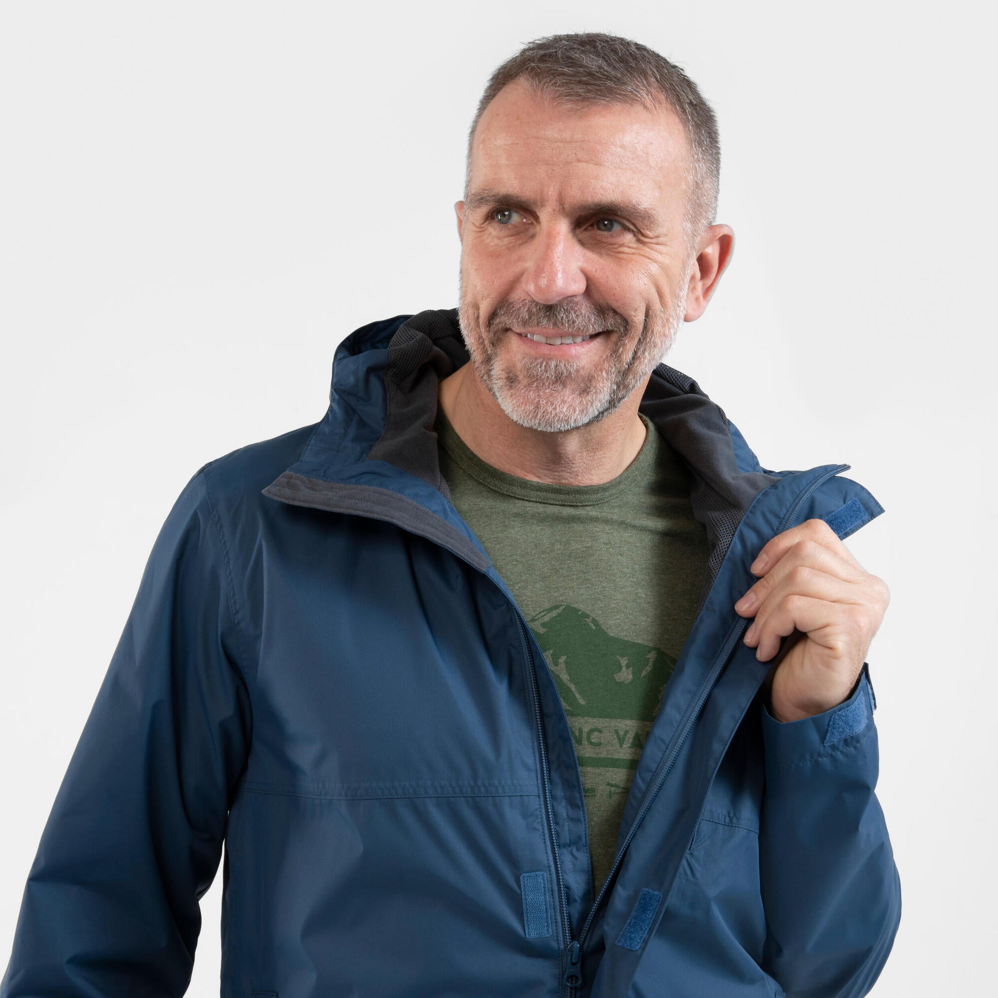 Quechua Men's NH500 Imper Waterproof Rain Jacket - Image 27