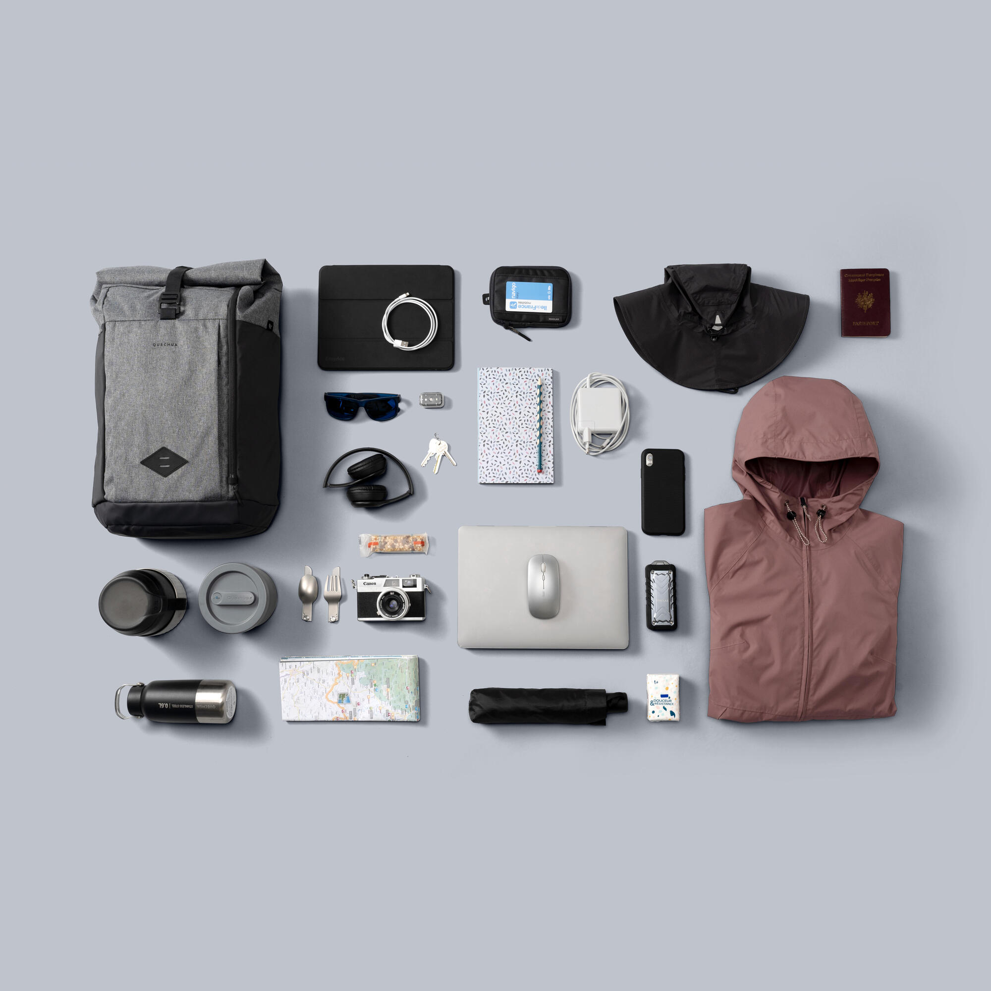 Quechua NH500 Escape Rolltop 23 L Backpack - Image 12