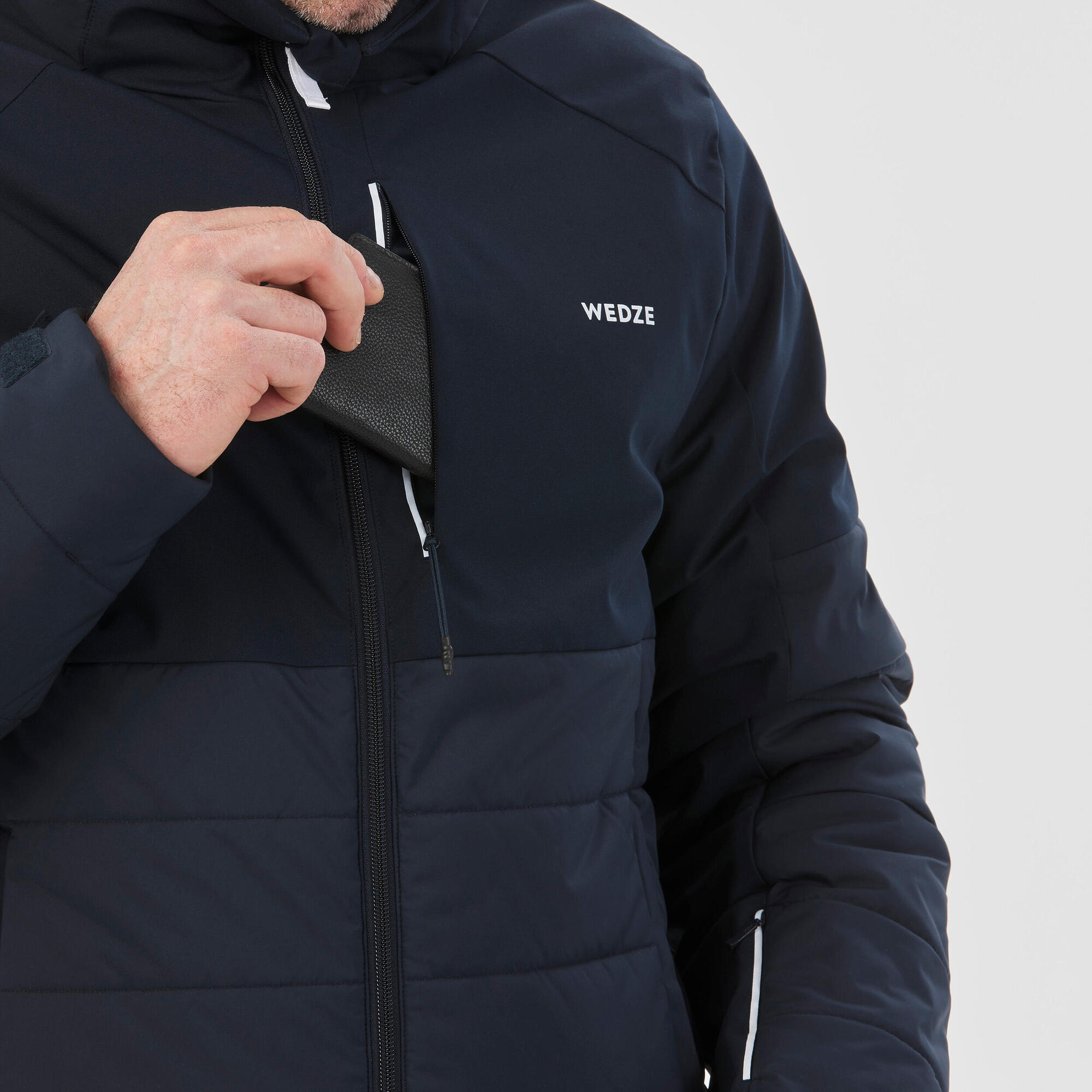 Wedze Men's 100 Mid-Length Warm Ski Jacket - Image 7