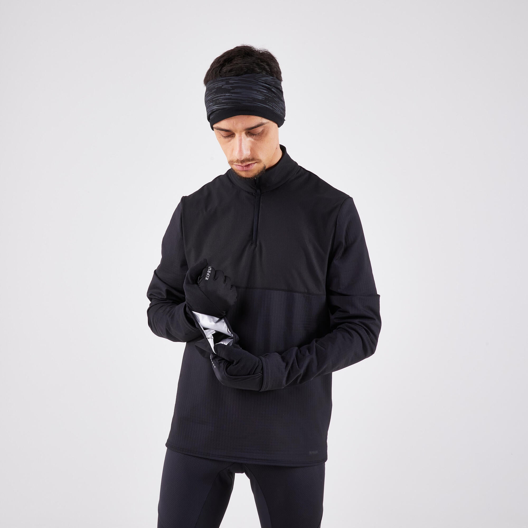 Kiprun Adult Evolutiv V2 Convertable Running Gloves with Mittens - Image 3