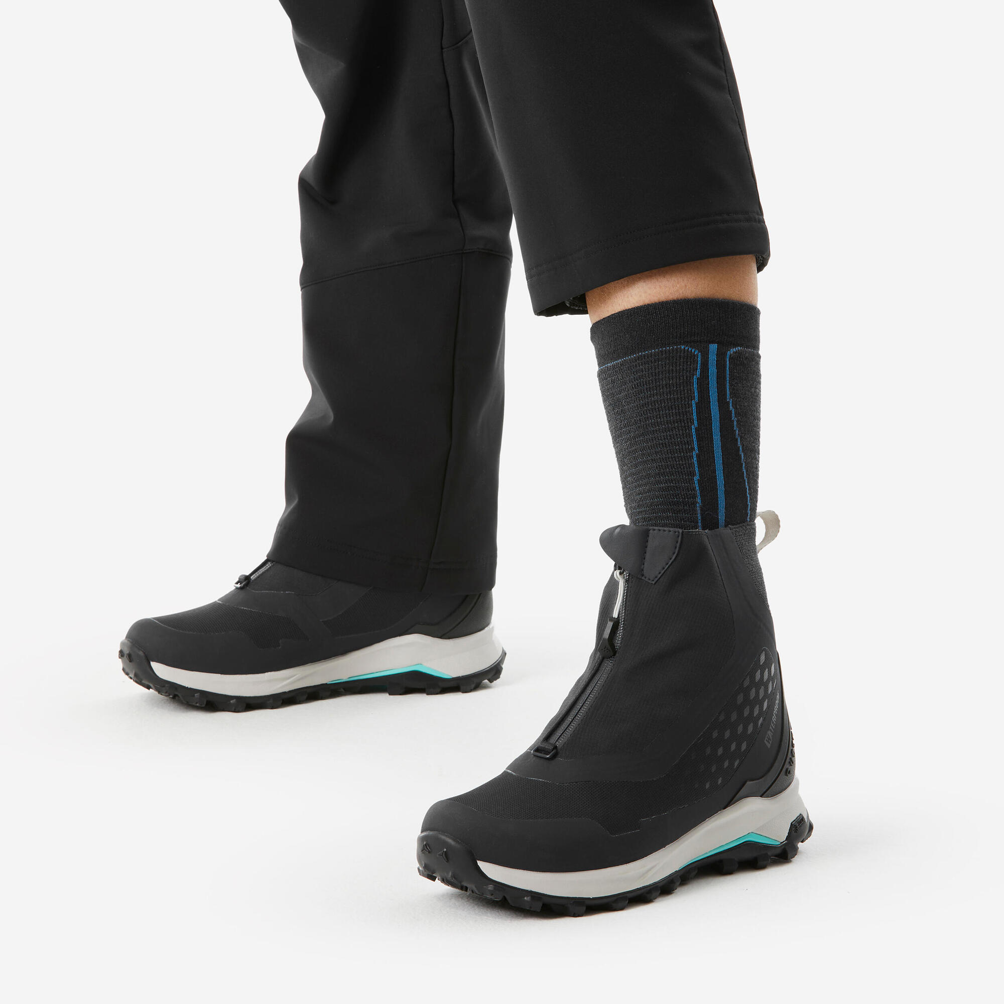 Quechua SH500 Merino Wool Winter Mid Socks - 2 Pairs - Image 7