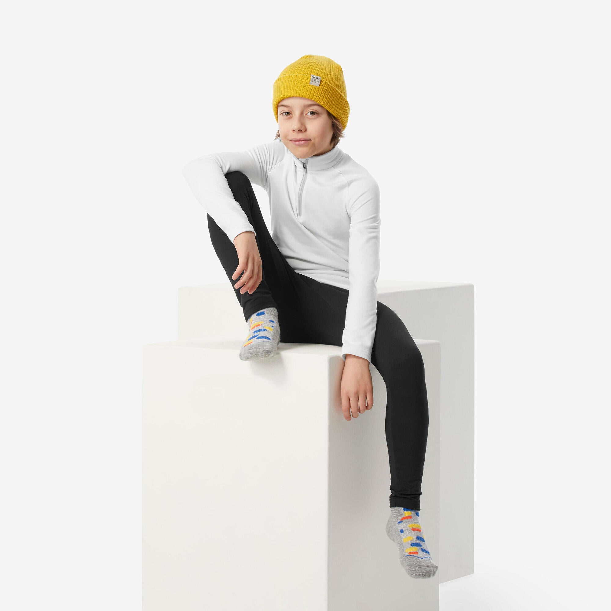 Wedze Kids' BL500 Thermal Ski Base Layer Bottom - Image 6