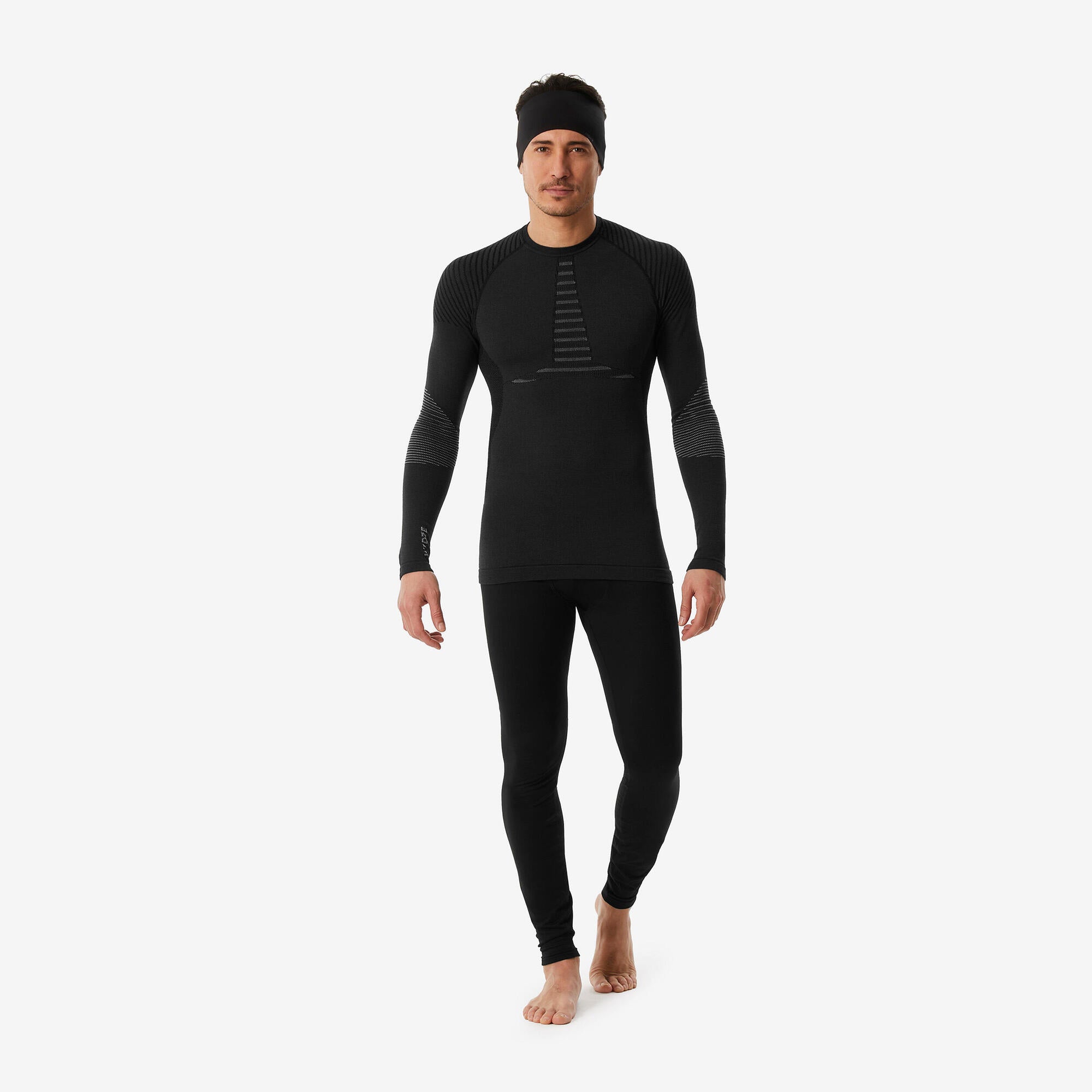 Wedze Men's BL900 Wool Thermal Ski Base Layer Top - Image 3
