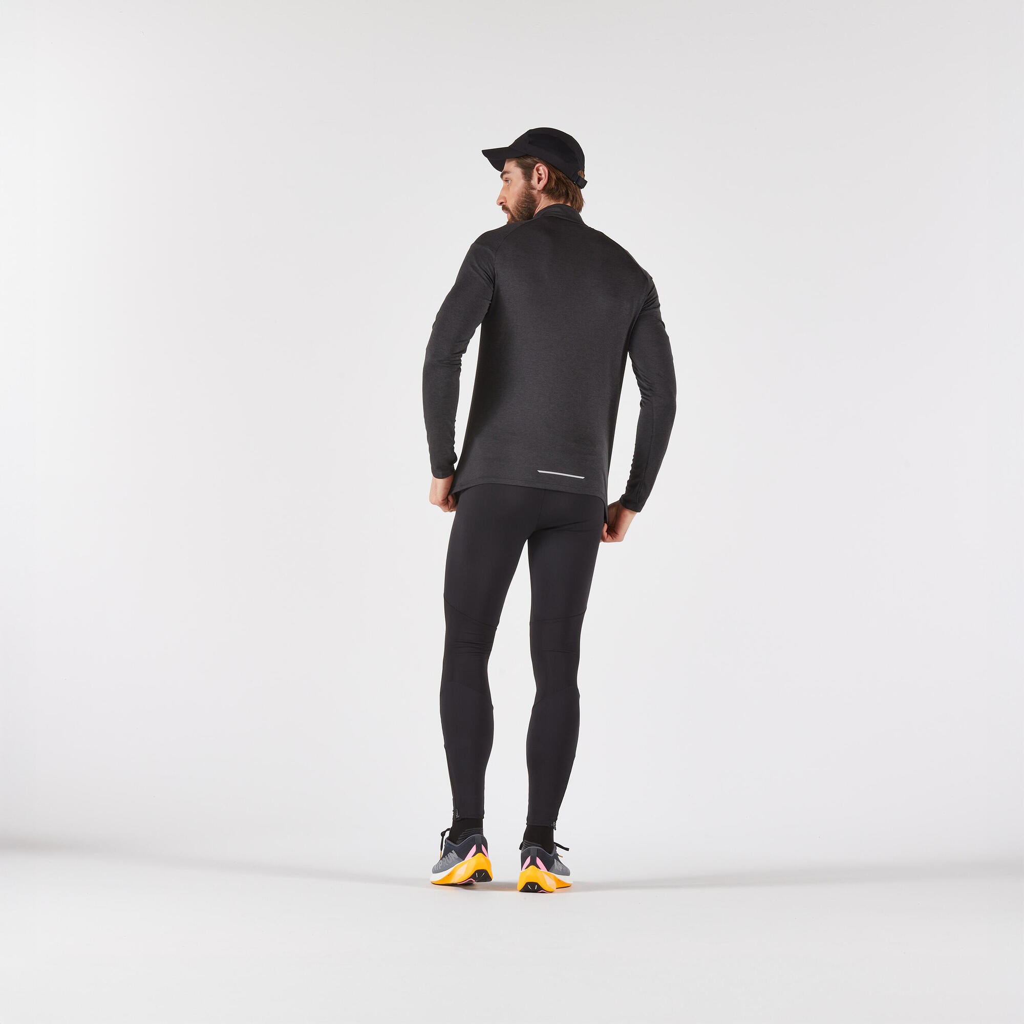 Kiprun Men's 100 Long-Sleeved Half-Zip Running T-shirt - Image 7