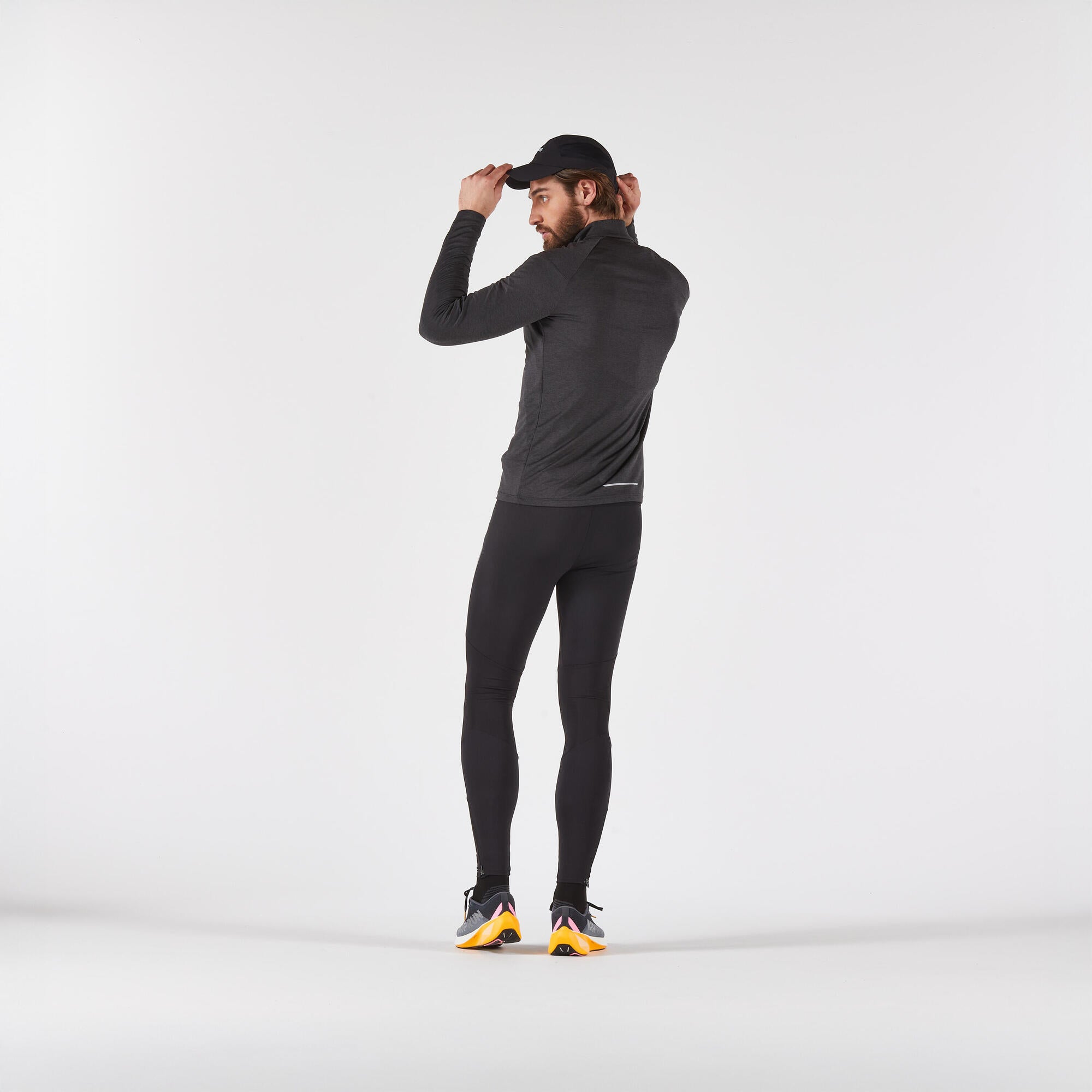 Kiprun Men's 100 Long-Sleeved Half-Zip Running T-shirt - Image 6