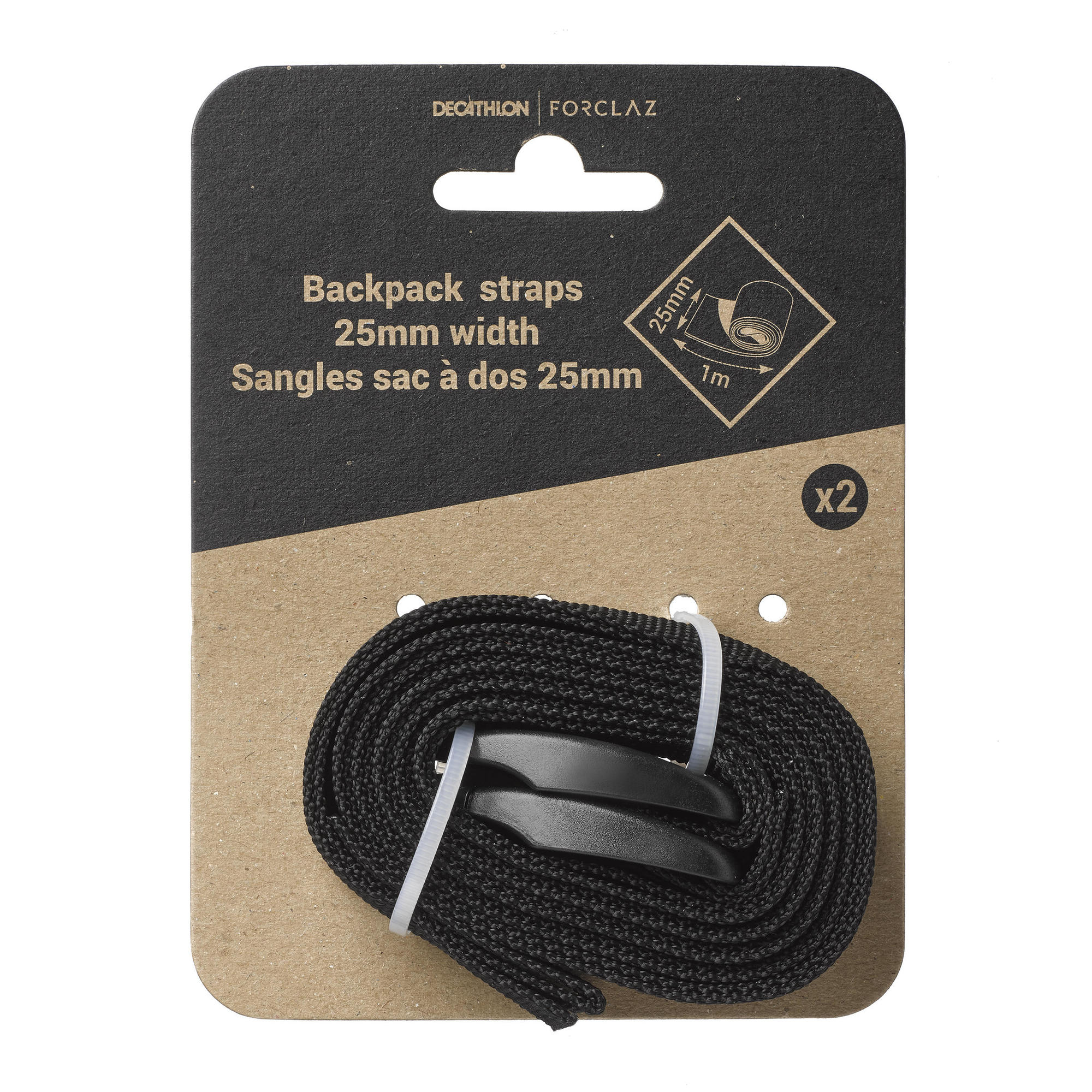 Forclaz Hiking Backpack Tightening Strap 2-Pack - Image 4